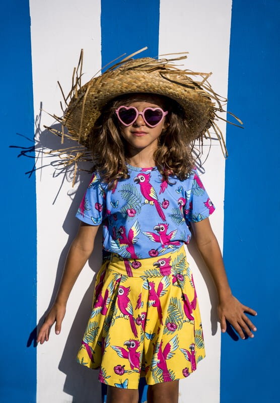 Mullido - Tricou, bumbac organic, Blue Parrot, Mullido