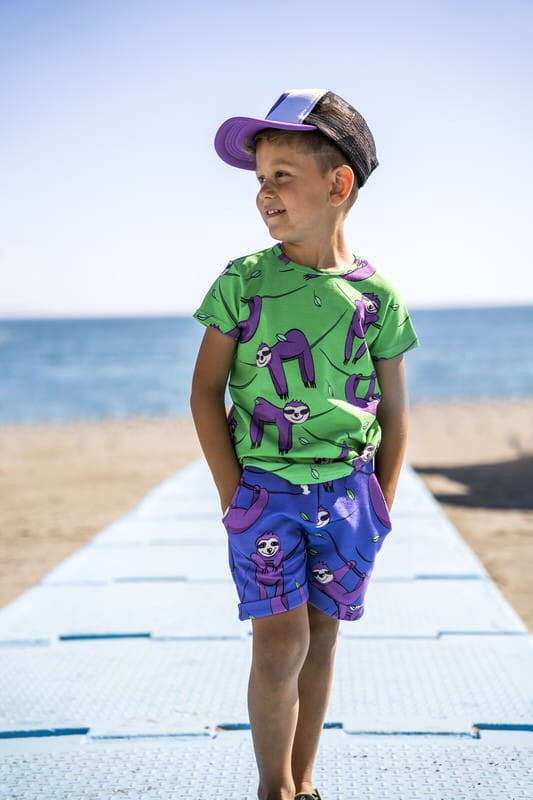 Mullido - Tricou, bumbac organic, Green Sloth, Mullido