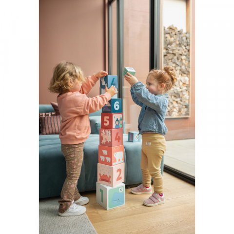 Brand - Turn din cuburi de stivuit, BS Toys