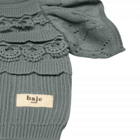 Vesta Mayfair, bumbac organic, culoarea Greyish blue, Baje [5]