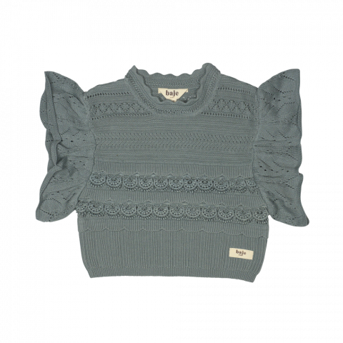 Vesta Mayfair, bumbac organic, culoarea Greyish blue, Baje [3]