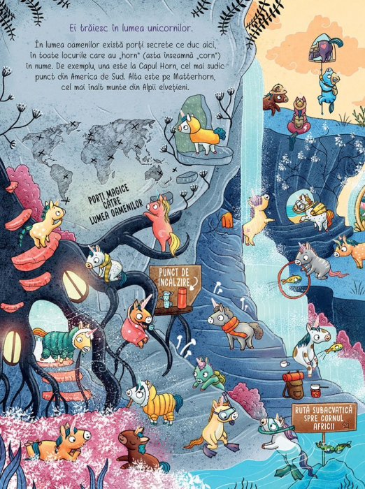 101 unicorni si tot ce trebuie sa stii despre ei! Alexandra Helm, Ruby van der Bogen, 3 ani+ [4]