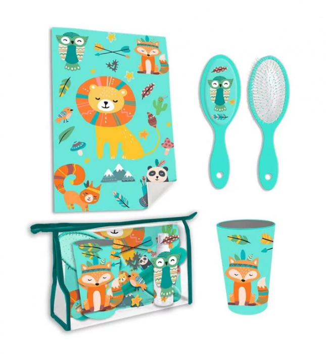 Set voiaj ingrijire copii, Animal Etno, 4 piese [4]