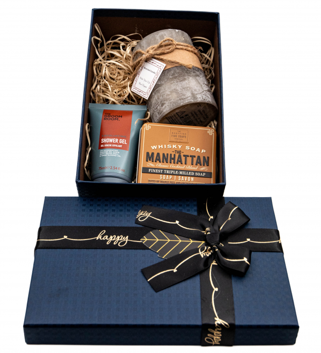 Set cadou produse cosmetice barbati si lumanare decorativa [3]