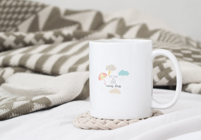 Cana ceramica, Keep Calm and Love Rainy Days, 350 ml [2]