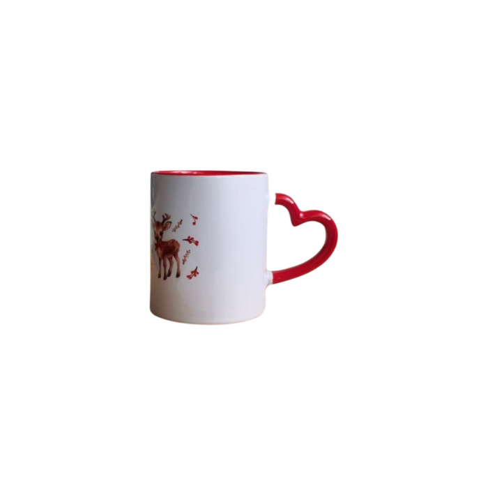 Cana ceramica de Craciun, Santa Claus's reindeer, 350 ml [2]