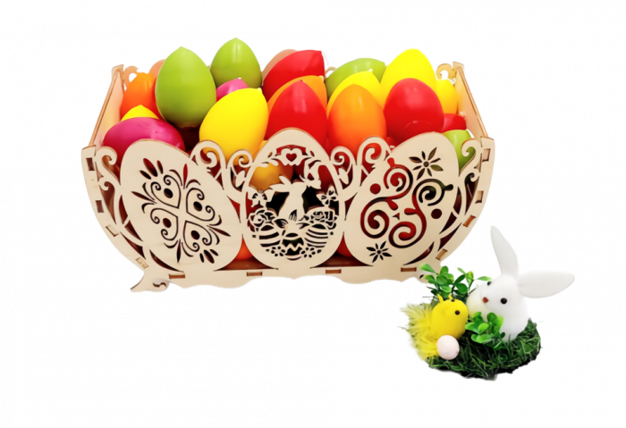 Cos cu model pentru oua, Paste, 29 x 14 x 14 cm [2]