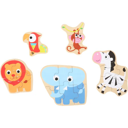 Cutie puzzle animalele de la zoo, 20 piese [2]