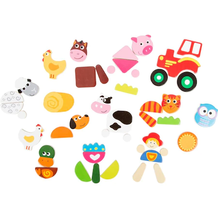 Puzzle Magnetic Viata la Tara cu Animale Domestice [2]