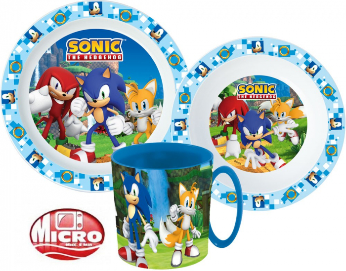 Set mic dejun 3 piese Sonic,Microunde [2]
