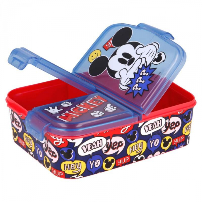Cutie sandvis Mickey Mouse, multicompartimentata, 19.5x16.5x6.7 cm [2]