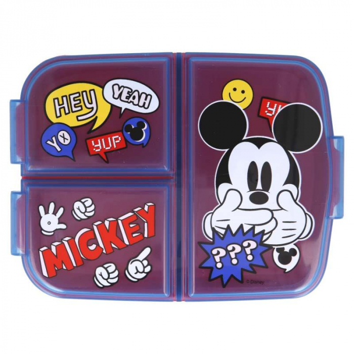Cutie sandvis Mickey Mouse, multicompartimentata, 19.5x16.5x6.7 cm [3]