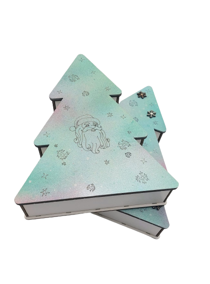 Cutie din lemn natur, Bradut, 25x20x6 cm [2]