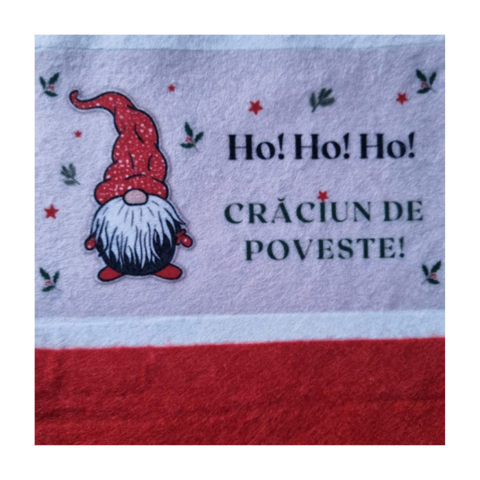 Decoratiune de Craciun, Cizmulita Gnom, rosie, 35 cm [3]