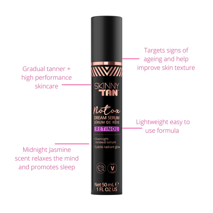 Serum autobronzant, pentru noapte, cu retinol, Notox Dream Skinny Tan, 50 ml [2]