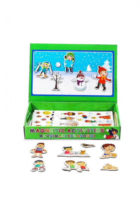 Joc magnetic, 56 piese, Anotimpurile [2]