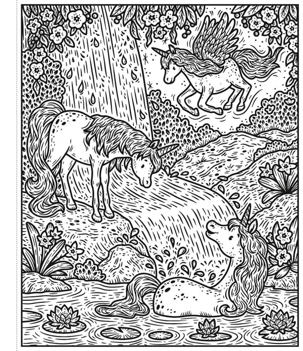 Lumea unicornilor. Descopera pictura magica Usborne Books, 3 ani+ [3]