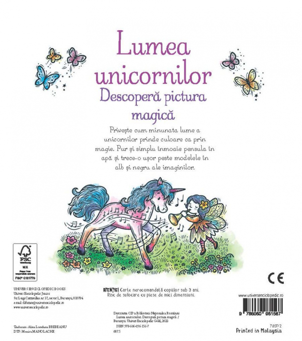 Lumea unicornilor. Descopera pictura magica Usborne Books, 3 ani+ [5]