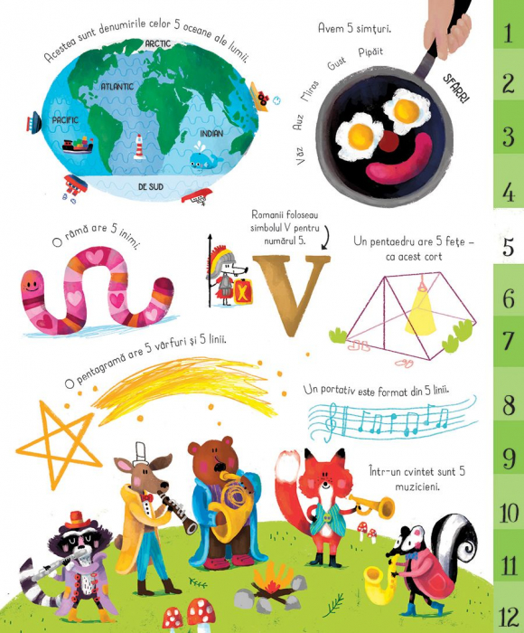 Marea carte a numerelor, Usborne Books, Felicity Brooks 3 ani+ [3]