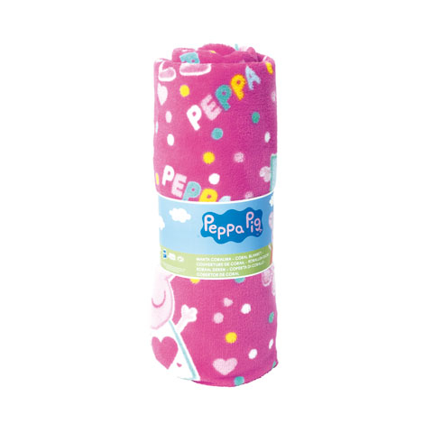 Patura fleece Peppa Pig Happy, 95x150 cm [2]