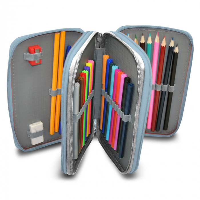 Penar echipat 43 piese Anna si Elsa,3 compartimente,multicolor [2]