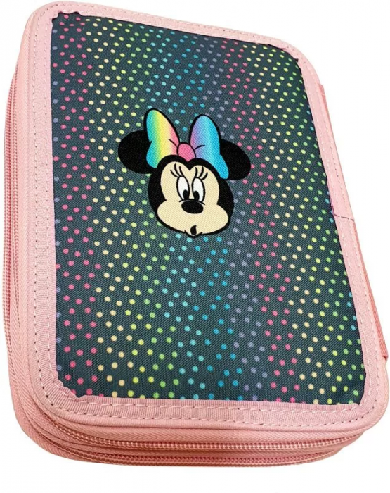 Penar echipat 27 piese Minnie Mouse, Rainbow, 2 compartimente 18x15x4 cm [2]