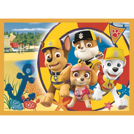 Puzzle Trefl 4 in 1, Paw Patrol, 35/48/54/70 piese, 3 ani+ [4]