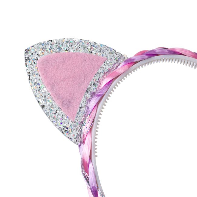 Bentita carnaval cu urechi de pisicuta si coada lunga, multicolor [2]