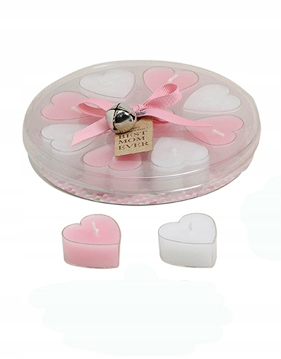 Set cadou 9 lumanari in forma de inima, cu mesaj [2]