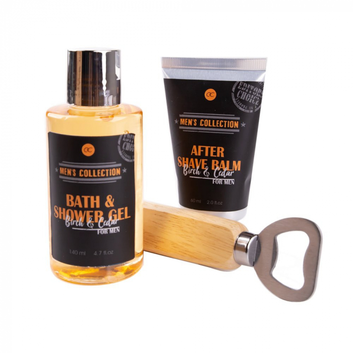 Set de ingrijire bath&body, gel de dus 2 in 1, 140 ml, after shave balsam 60 ml, deschizator sticle [2]