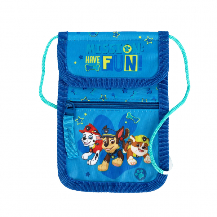 Set Paw Patrol, 4 piese, ghiozdan gradinita, borseta, sac sport si portofel, albastru [5]