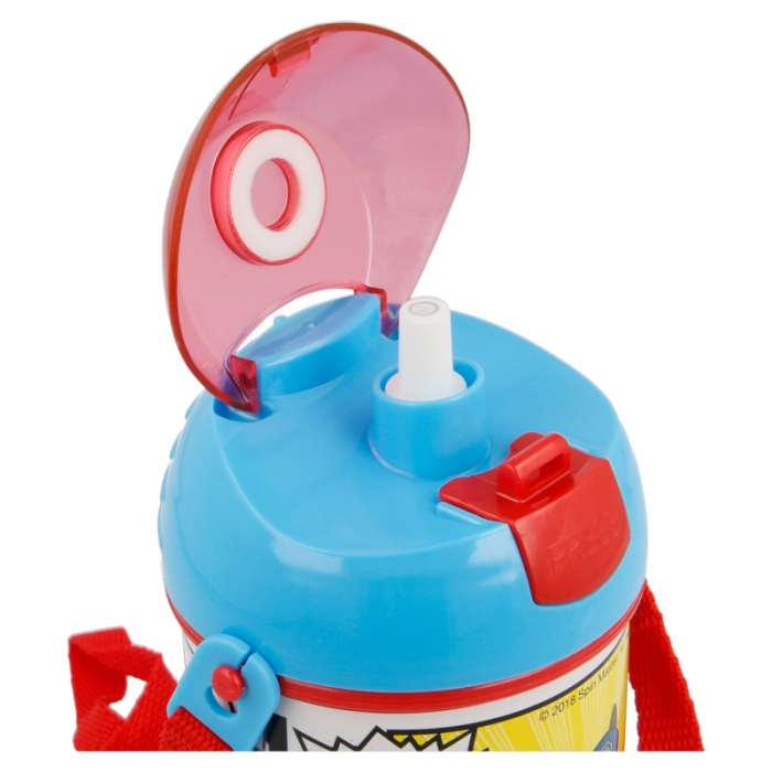 Sticla plastic, Paw Patrol, cu pai si capac, 450 ml [3]