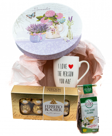 Set cadou cana cu mesaj, ceai si cutie bomboane [0]