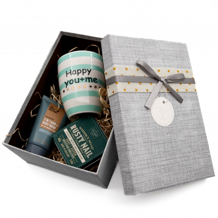 Set cadou pentru barbati, gel de dus 2 in 1, sapun si cana [0]