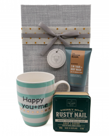 Set cadou pentru barbati, gel de dus 2 in 1, sapun si cana [2]
