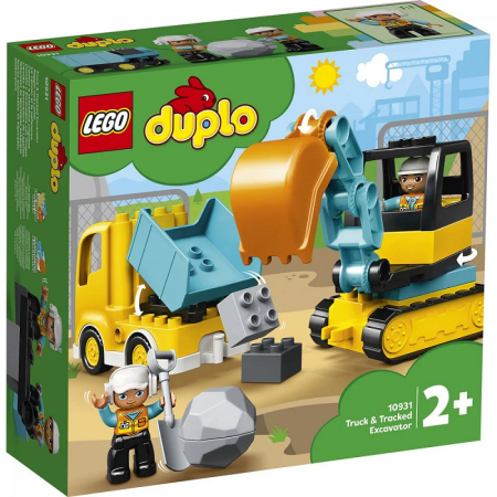 Camion si excavator pe senile, 20 piese, LEGO DUPLO [0]