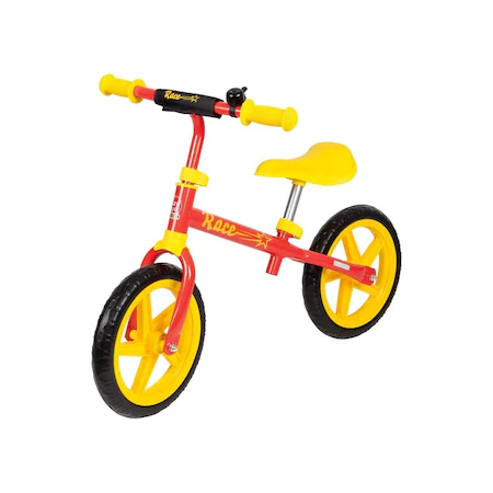 Biciclete copii - Bicicleta fara pedale, rosu/galben