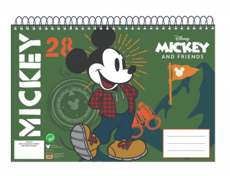 Lumea copiilor - Bloc desen Mickey Mouse, 30 coli