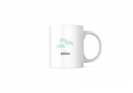 Cana ceramica de Craciun, Let it snow, 350 ml [0]