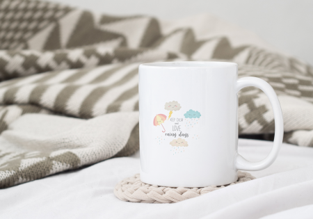 Cana ceramica, Keep Calm and Love Rainy Days, 350 ml [1]