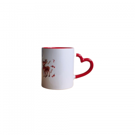Cana ceramica de Craciun, Santa Claus's reindeer, 350 ml [1]