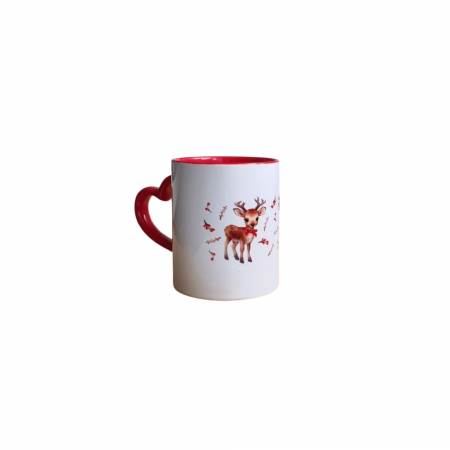 Cani - Cana ceramica de Craciun, Santa Claus's reindeer, 350 ml