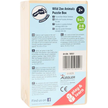 Cutie puzzle animalele de la zoo, 20 piese [2]