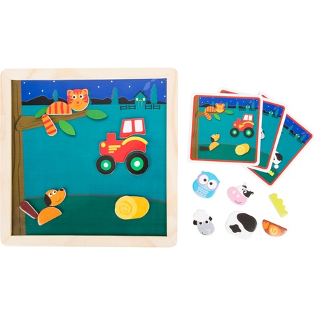Puzzle Magnetic Viata la Tara cu Animale Domestice [2]