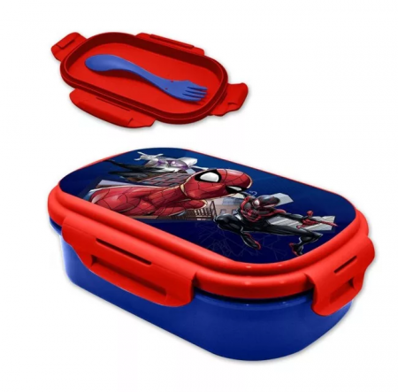 Cutie sandvis cu tacamuri, Spiderman, 21x14x6 cm [1]