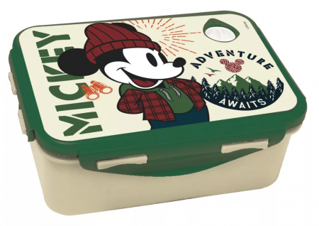 Lumea copiilor - Cutie sandvis Mickey Mouse,multicolor 7x17.5x13 cm