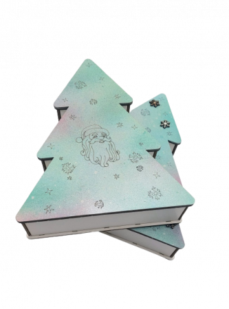 Cutie din lemn natur, Bradut, 25x20x6 cm [1]