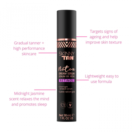 Serum autobronzant, pentru noapte, cu retinol, Notox Dream Skinny Tan, 50 ml [1]