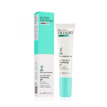 Produse demachiere si curatare - Gel de curatare, antiimperfectiuni, Super Facialist Clear Skin cu Niacinamide, 15 ml