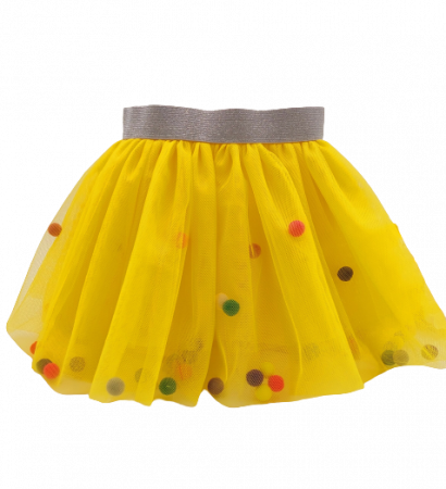 Fustita tutu, cu buline, 4-5 ani, galben [1]